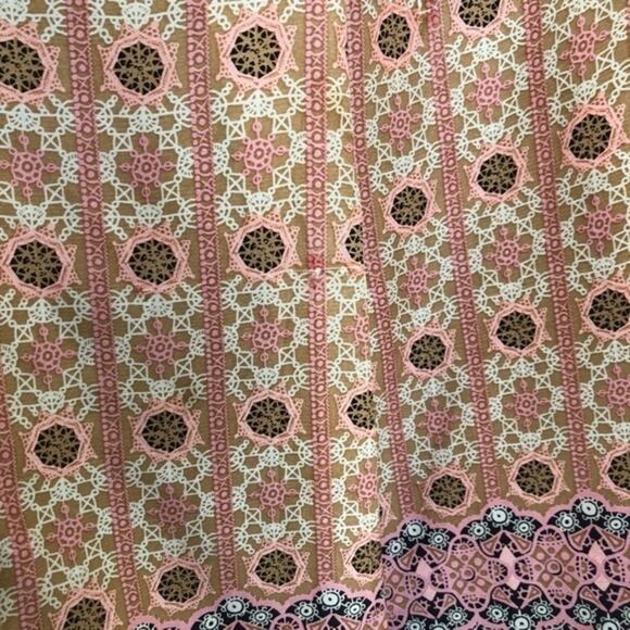 Tapemeasure Silk Pleated Geometric Skirt Size 10 - Picture 10 of 13